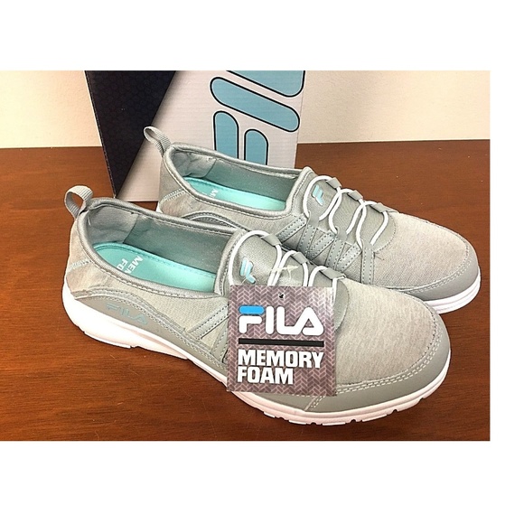 Fila Shoes - FILA Women's Memory Pilota Slip-on Shoes GRAY